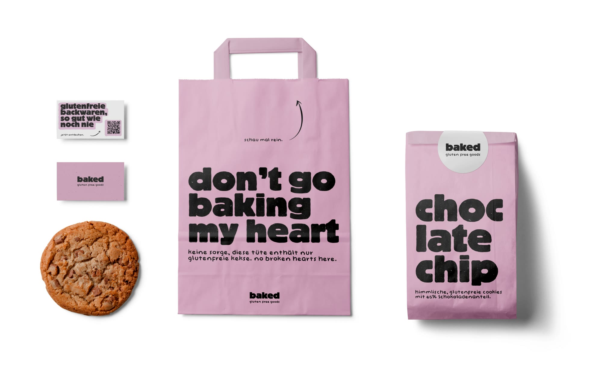 Baked, Tragetasche, Cookie-Box und Karten