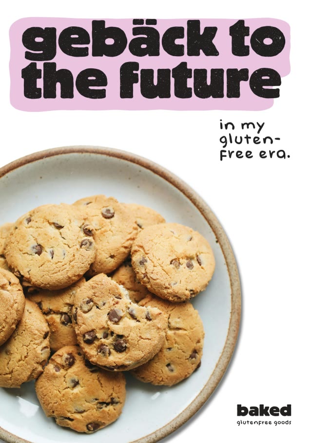 Baked, Plakat „gebäck to the future“