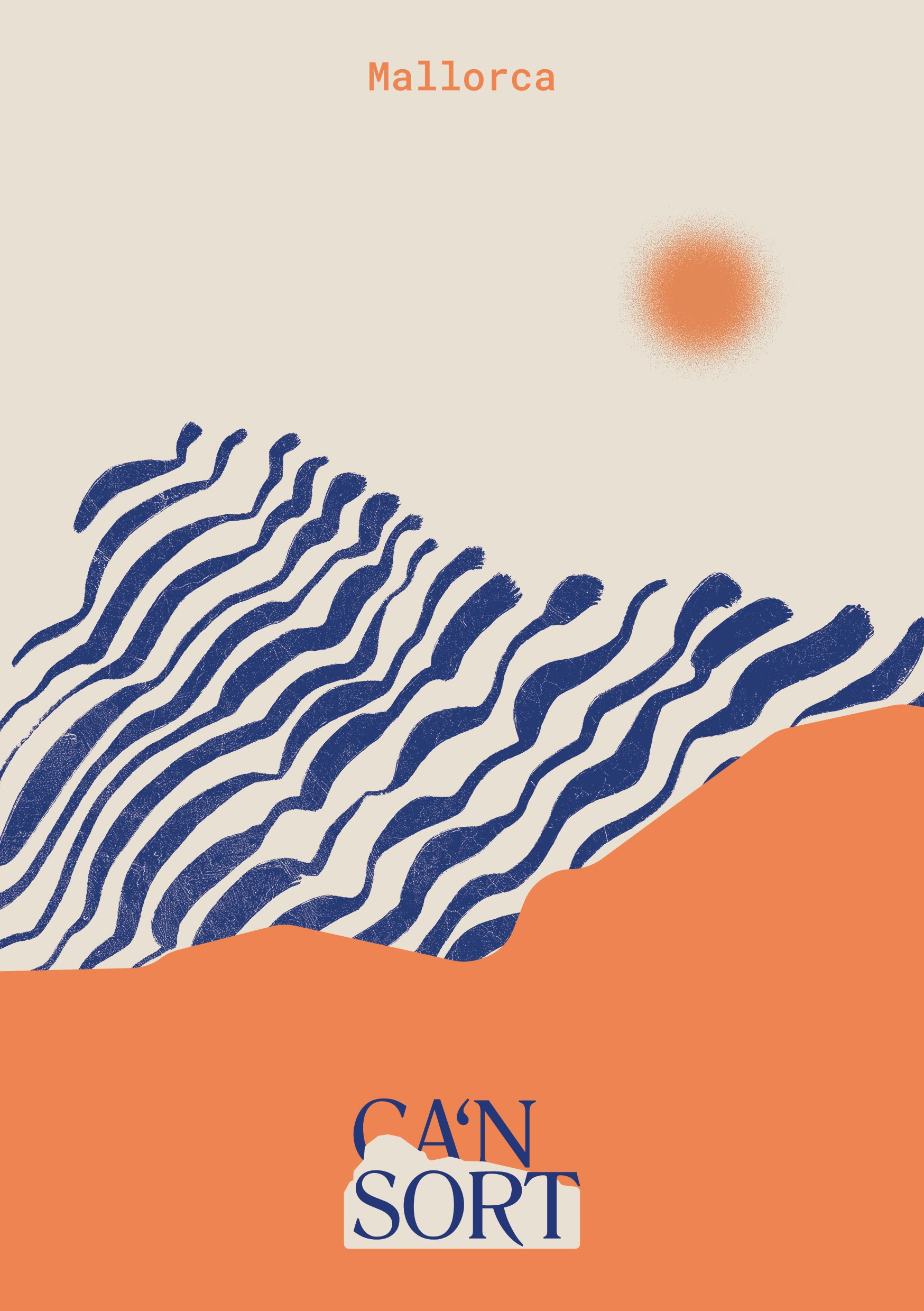 CA’N SORT, Booklet-Cover mit Wellenmuster