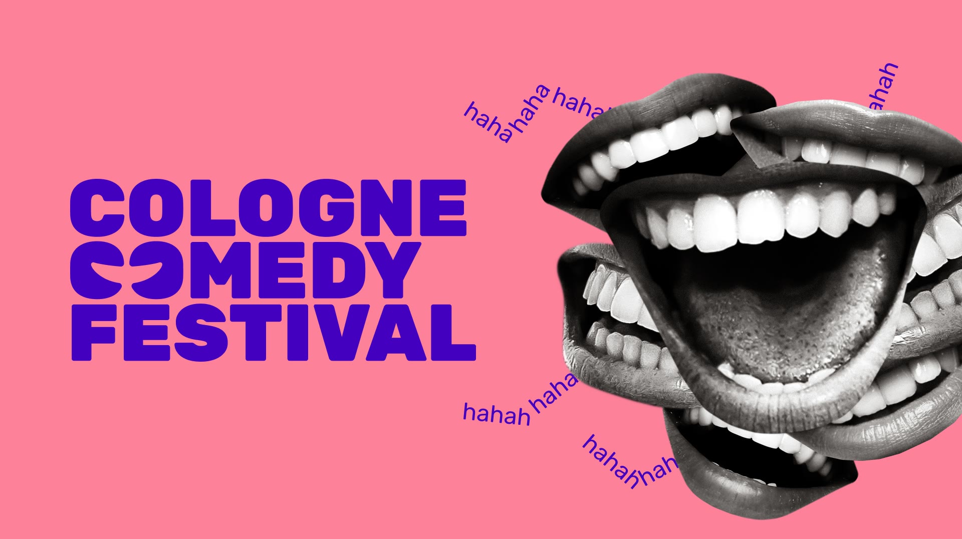 Cologne Comedy Festival, Keyvisual mit lachendem Mund