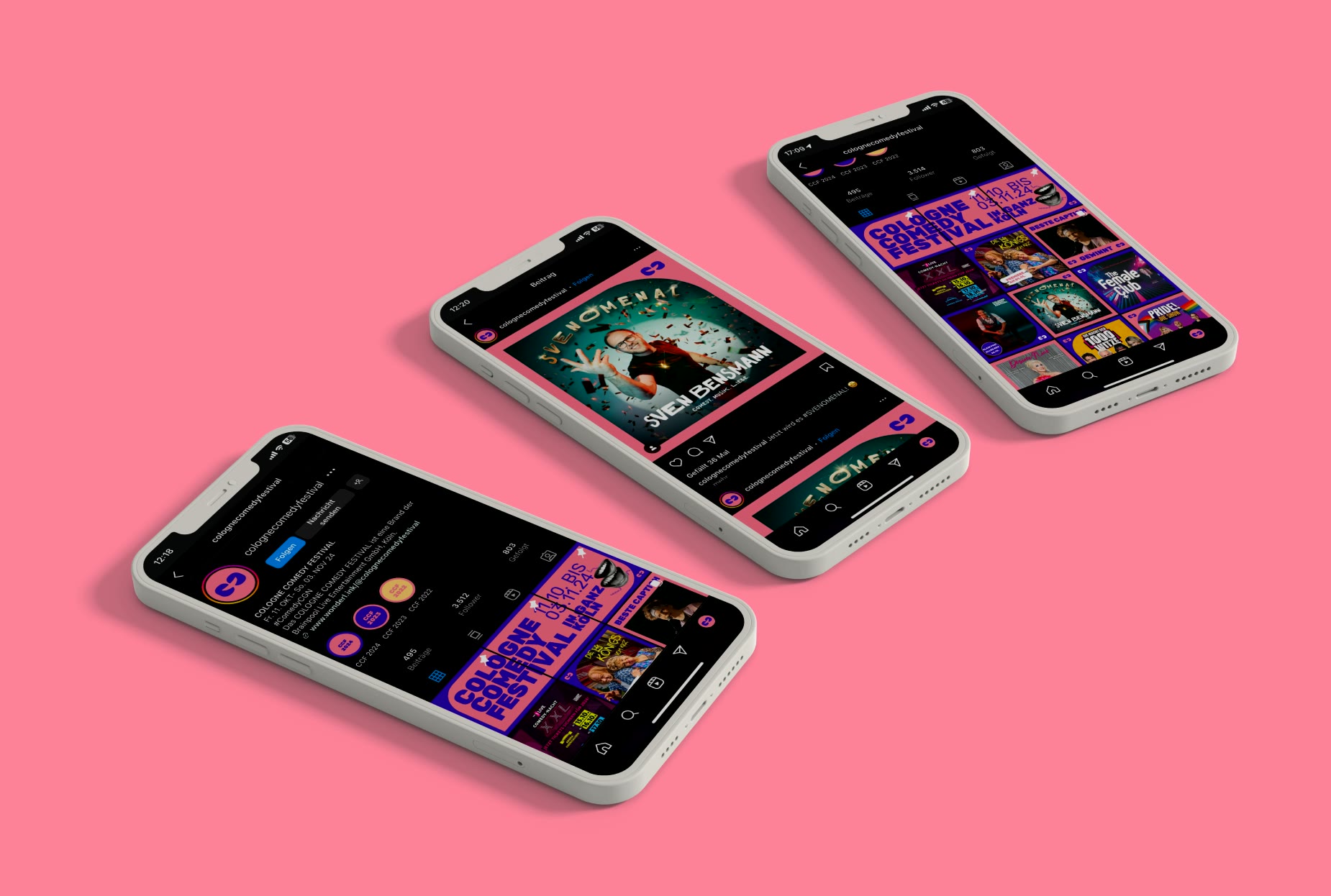 Cologne Comedy Festival, mobile Website