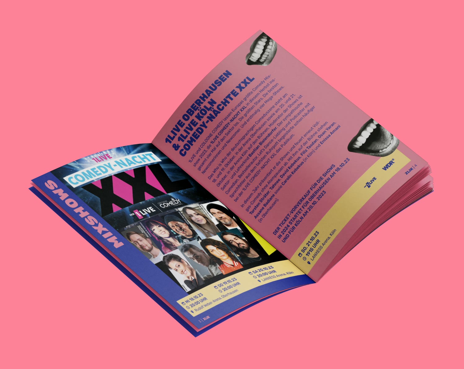 Cologne Comedy Festival, Programmheft