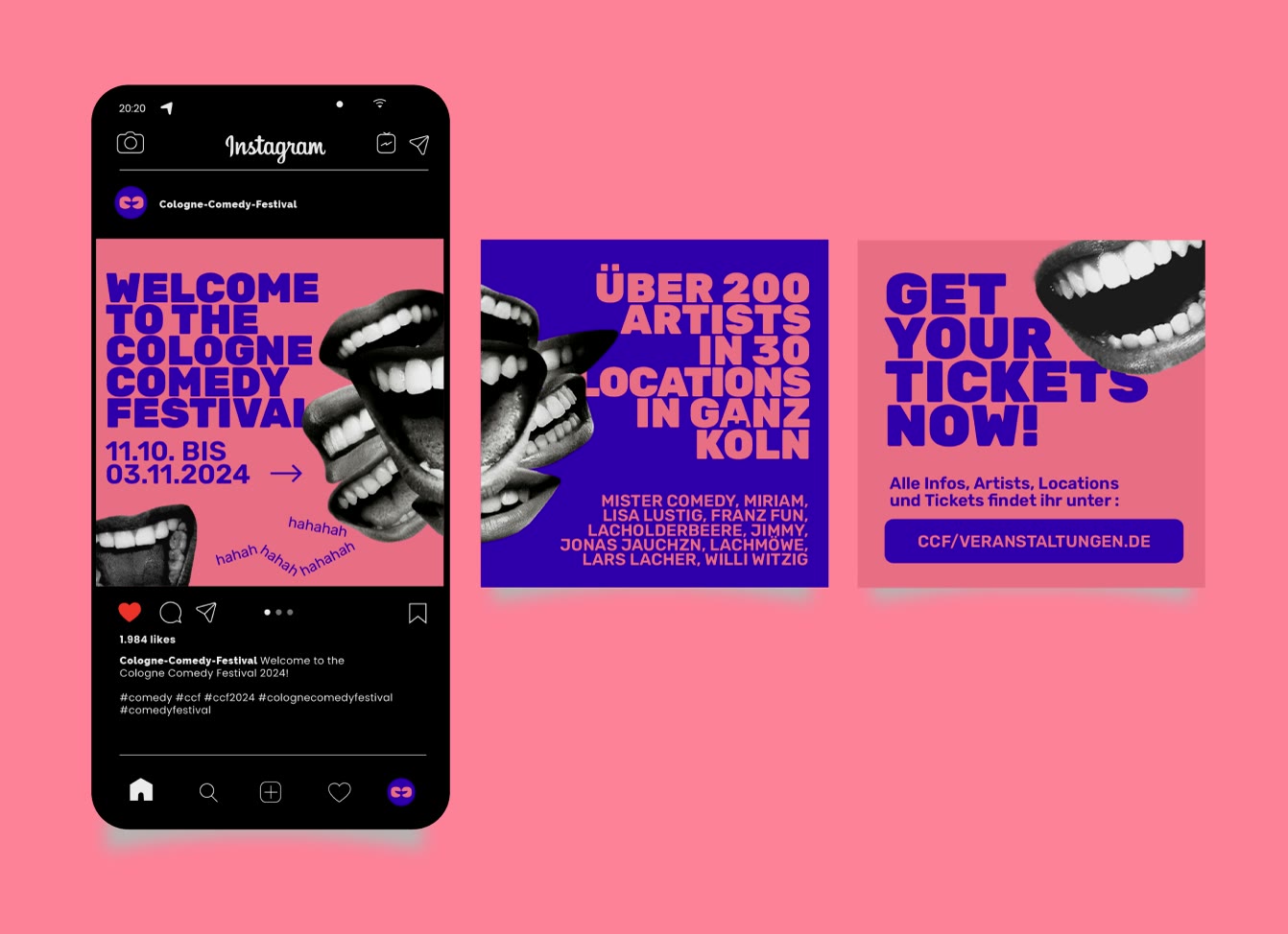 Cologne Comedy Festival, Social Media