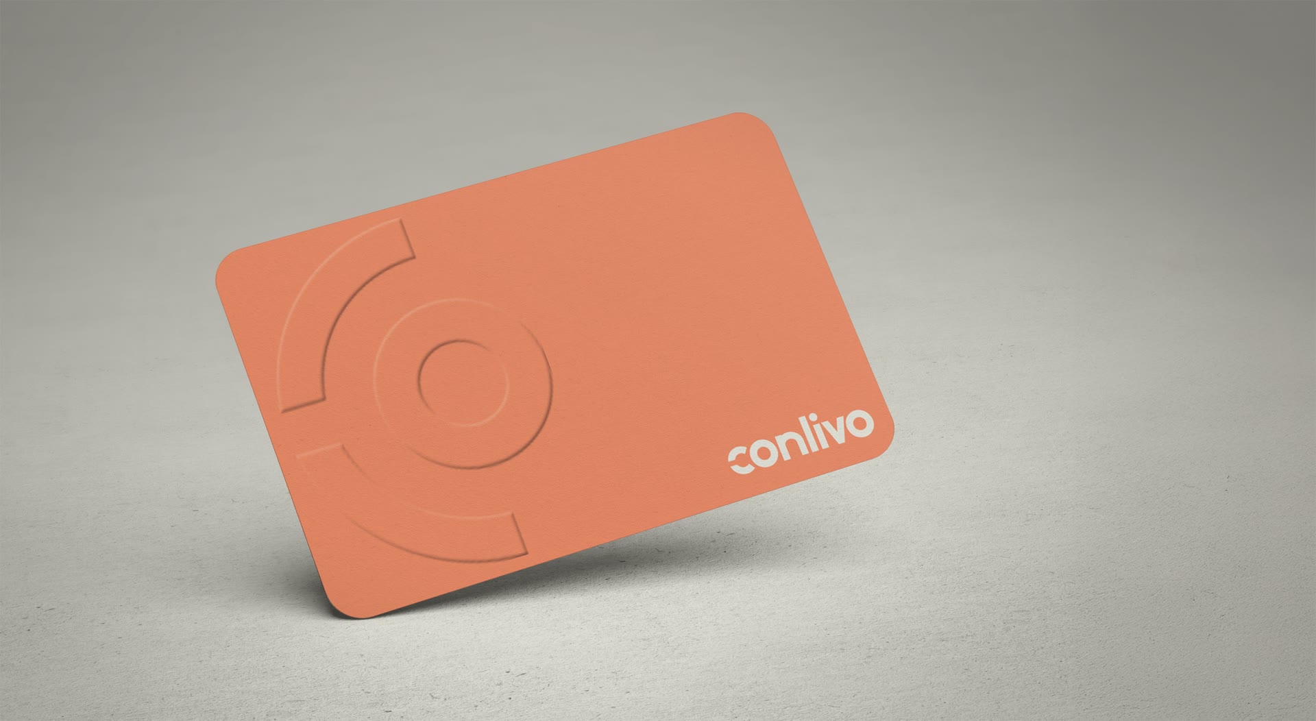 Conlivo, Visitenkarte mit Prägung