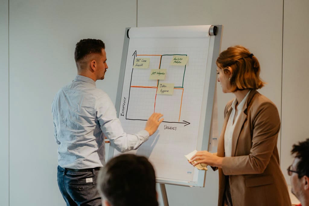Digital2gether, Arbeit am Flipchart