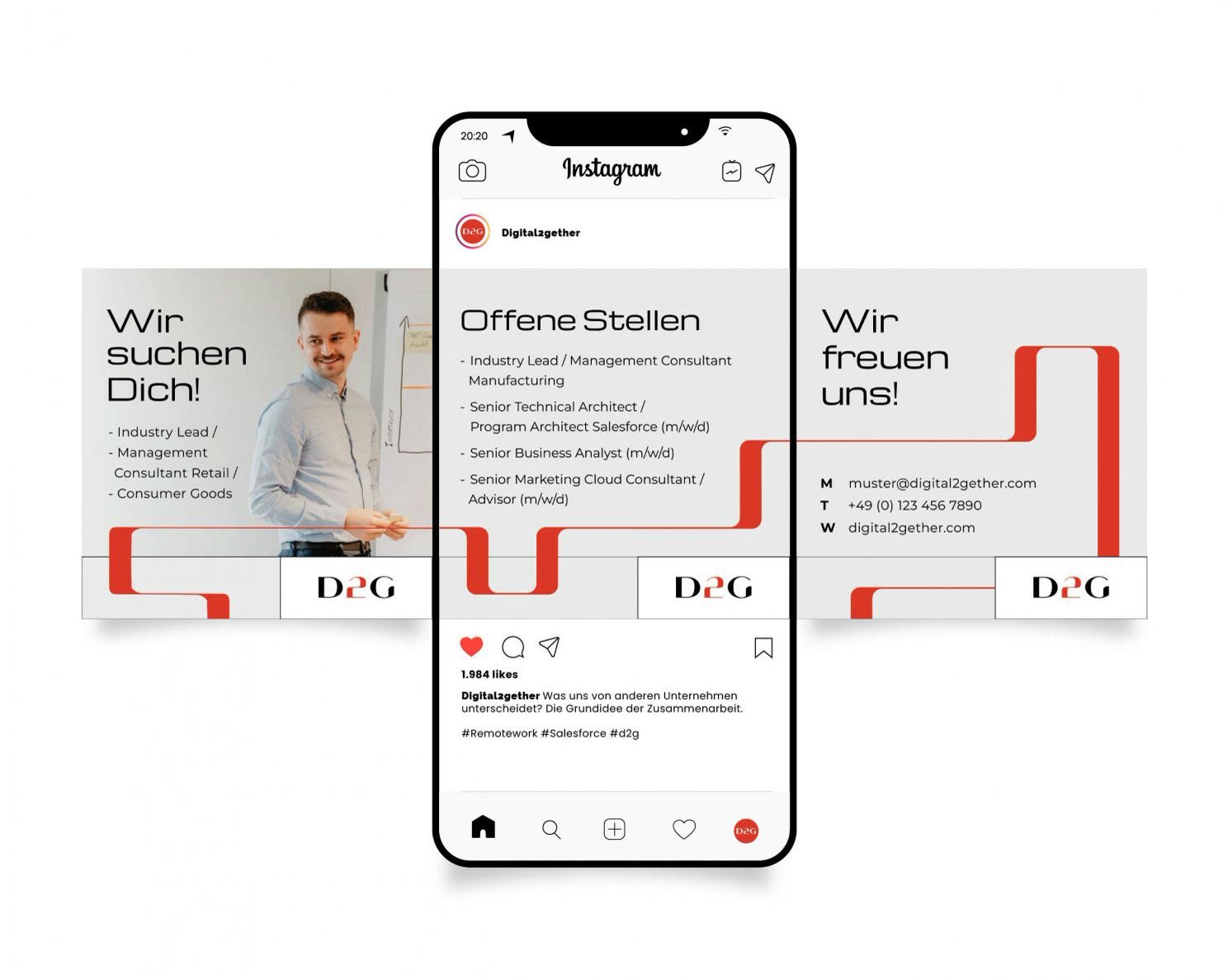 Digital2gether, Social-Media-Templates für Recruiting