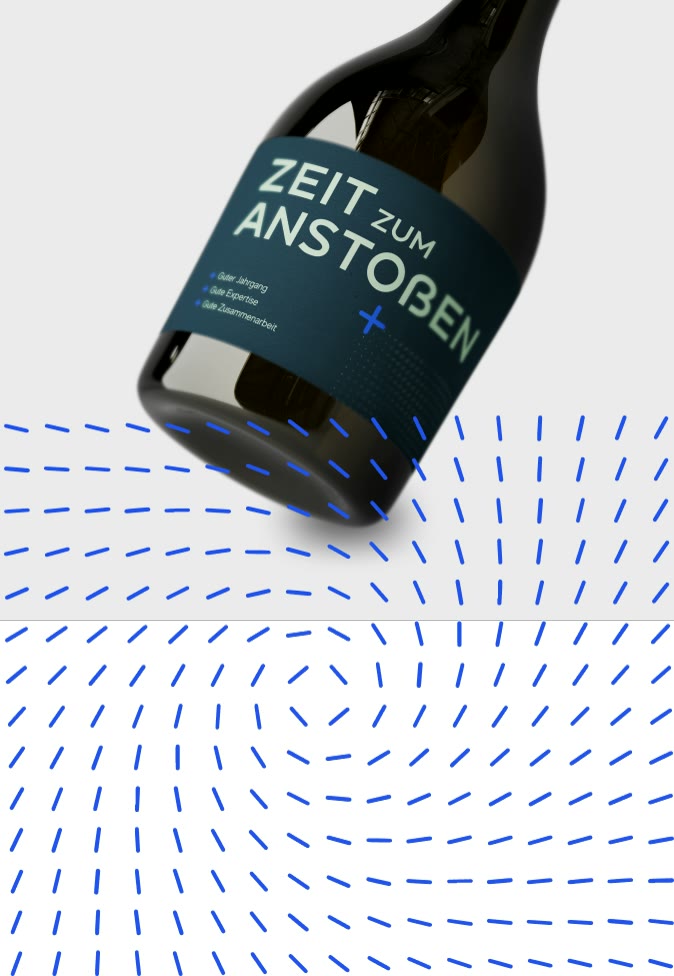 Finaplus, Flasche „Zeit zum Anstoßen“