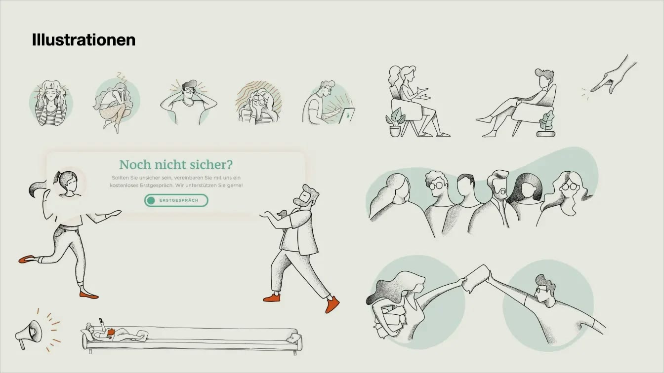 GET.ON, organische Illustrationen