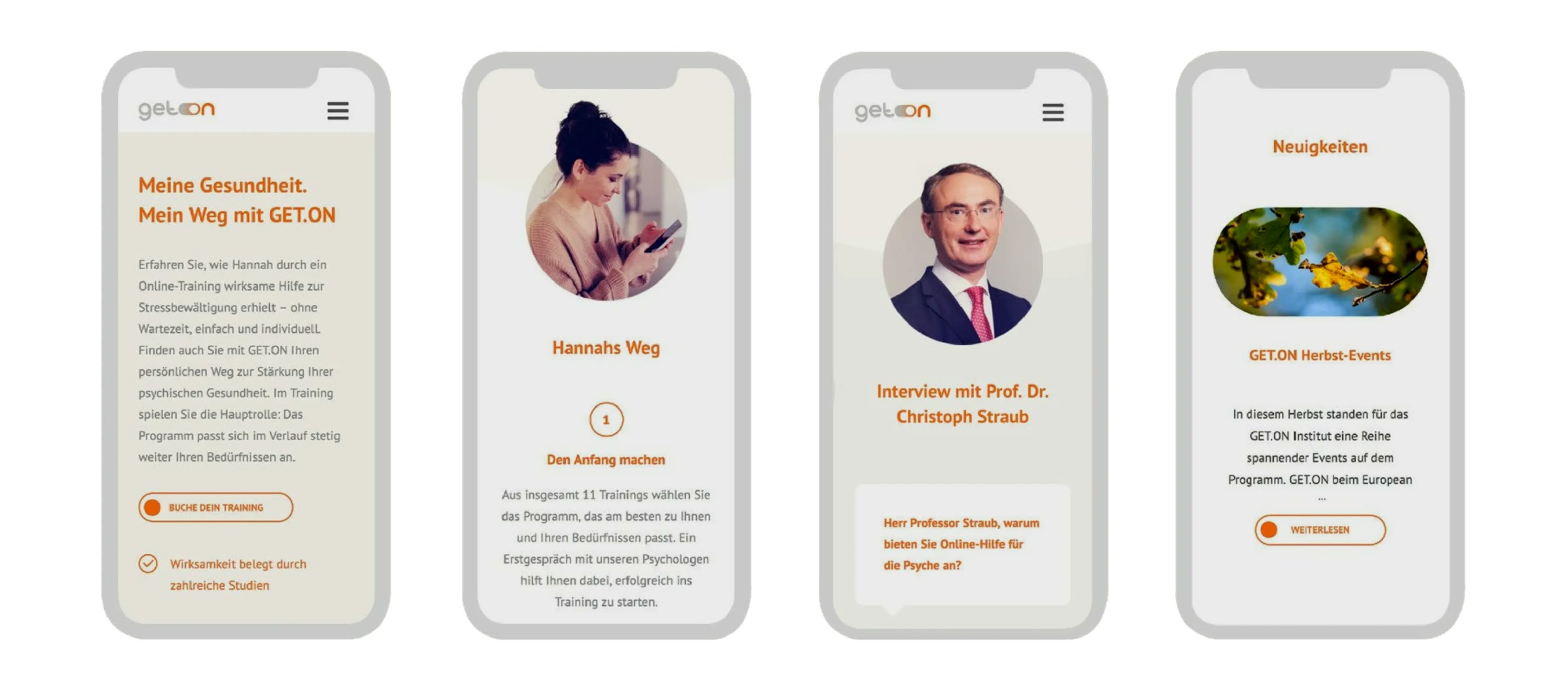 GET.ON, mobile Website