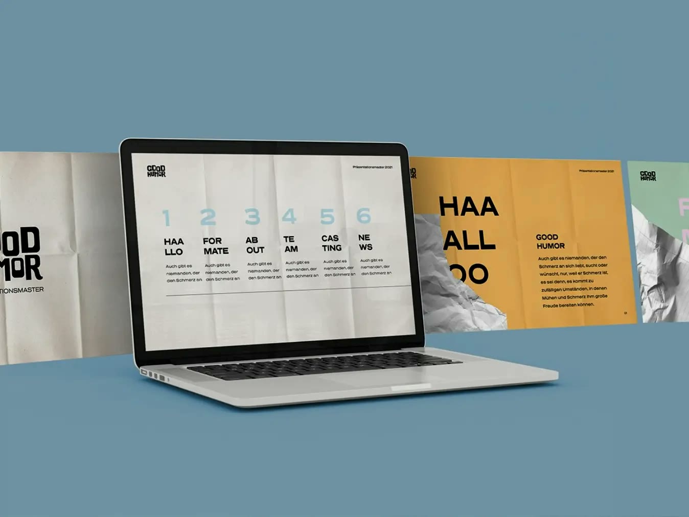 Good Humor, Formatübersicht auf dem Laptop