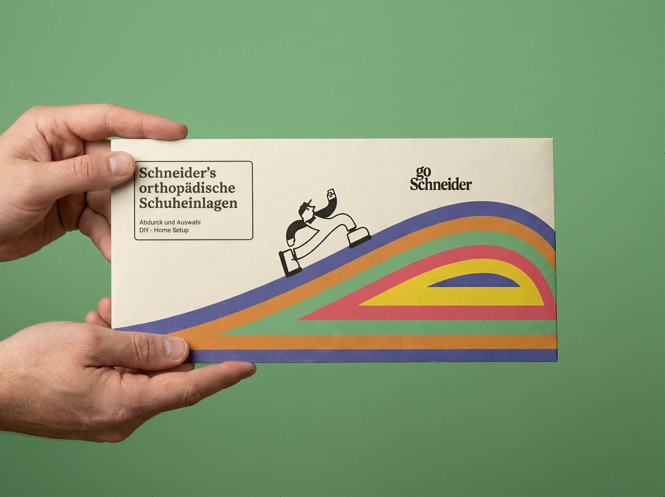 Finales Mailing mit Anleitung und Markenfigur