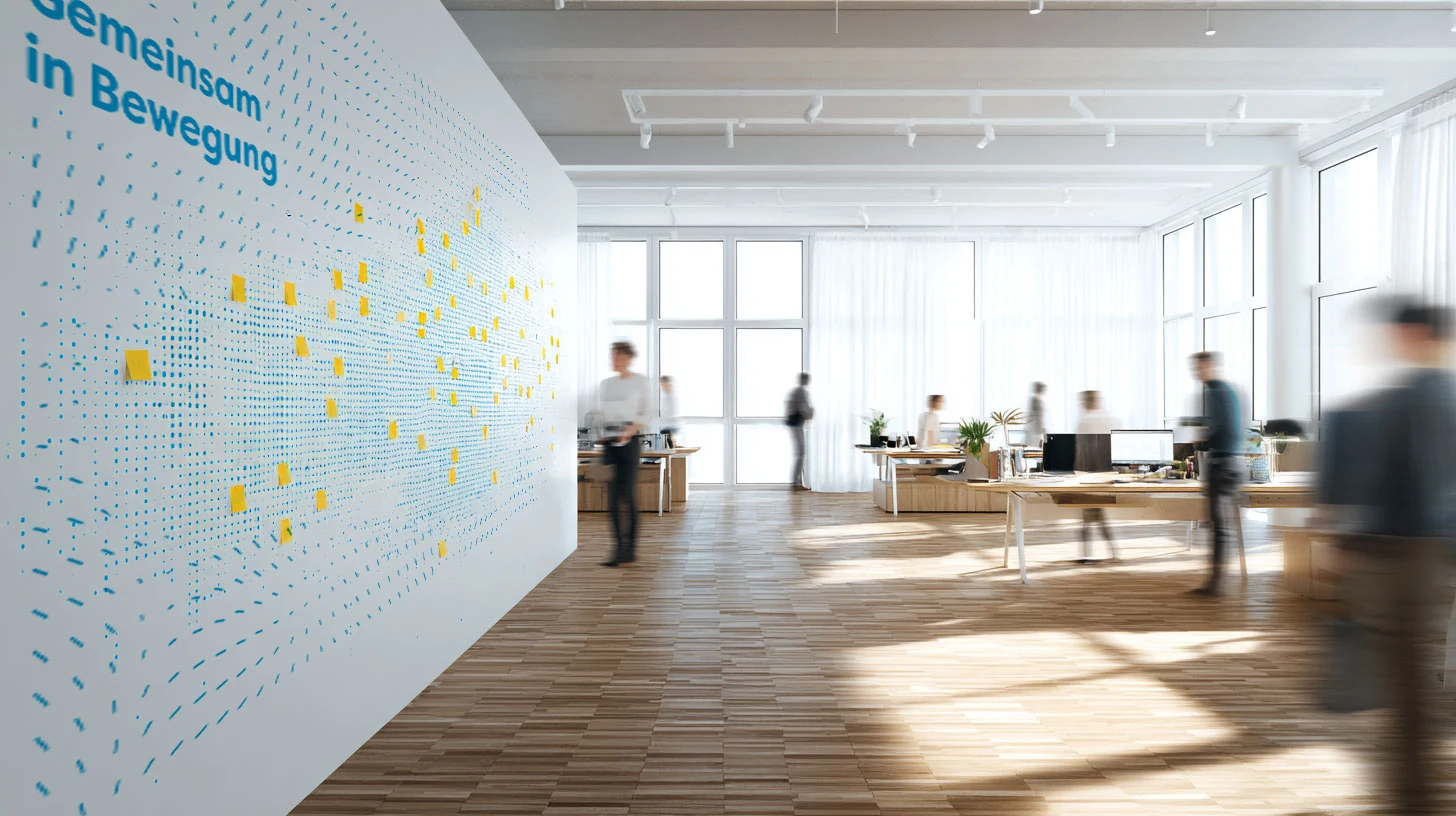 Die Haftpflichtkasse, Post-it als Visual der Veränderungskommunikation