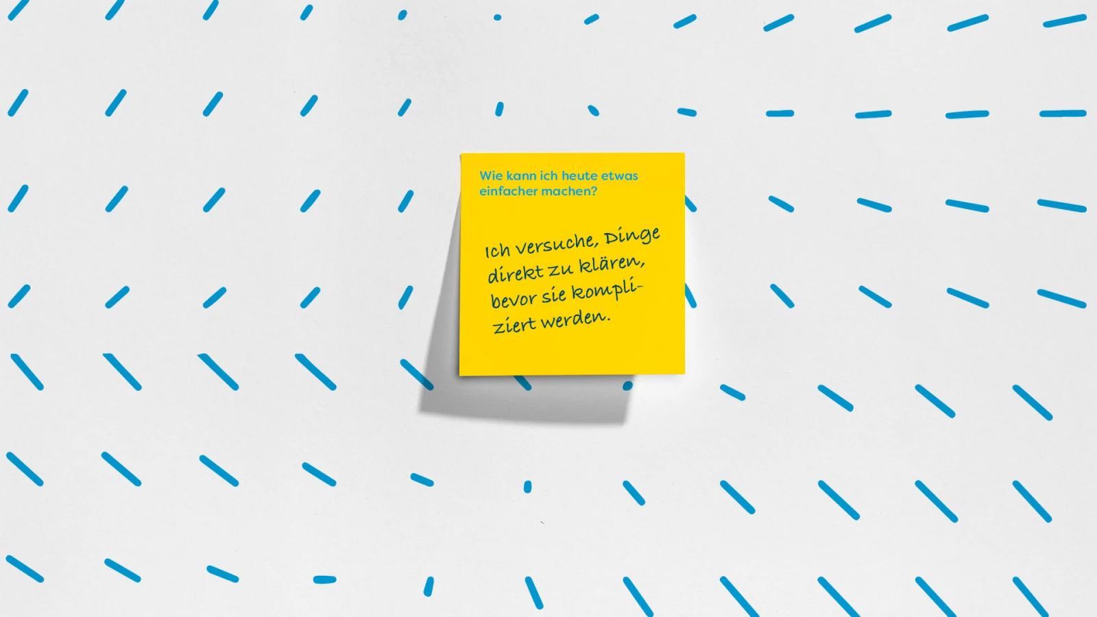 Die Haftpflichtkasse, Post-it-Anwendung zur internen Aktivierung