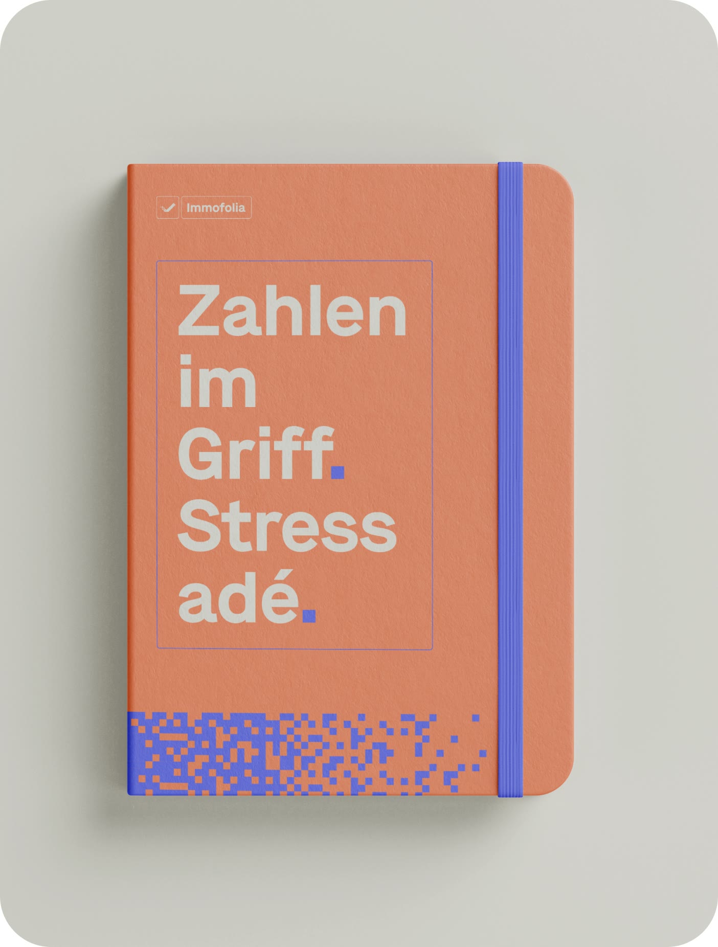 Immofolia, Notizbuch „Zahlen im Griff. Stress adé.“