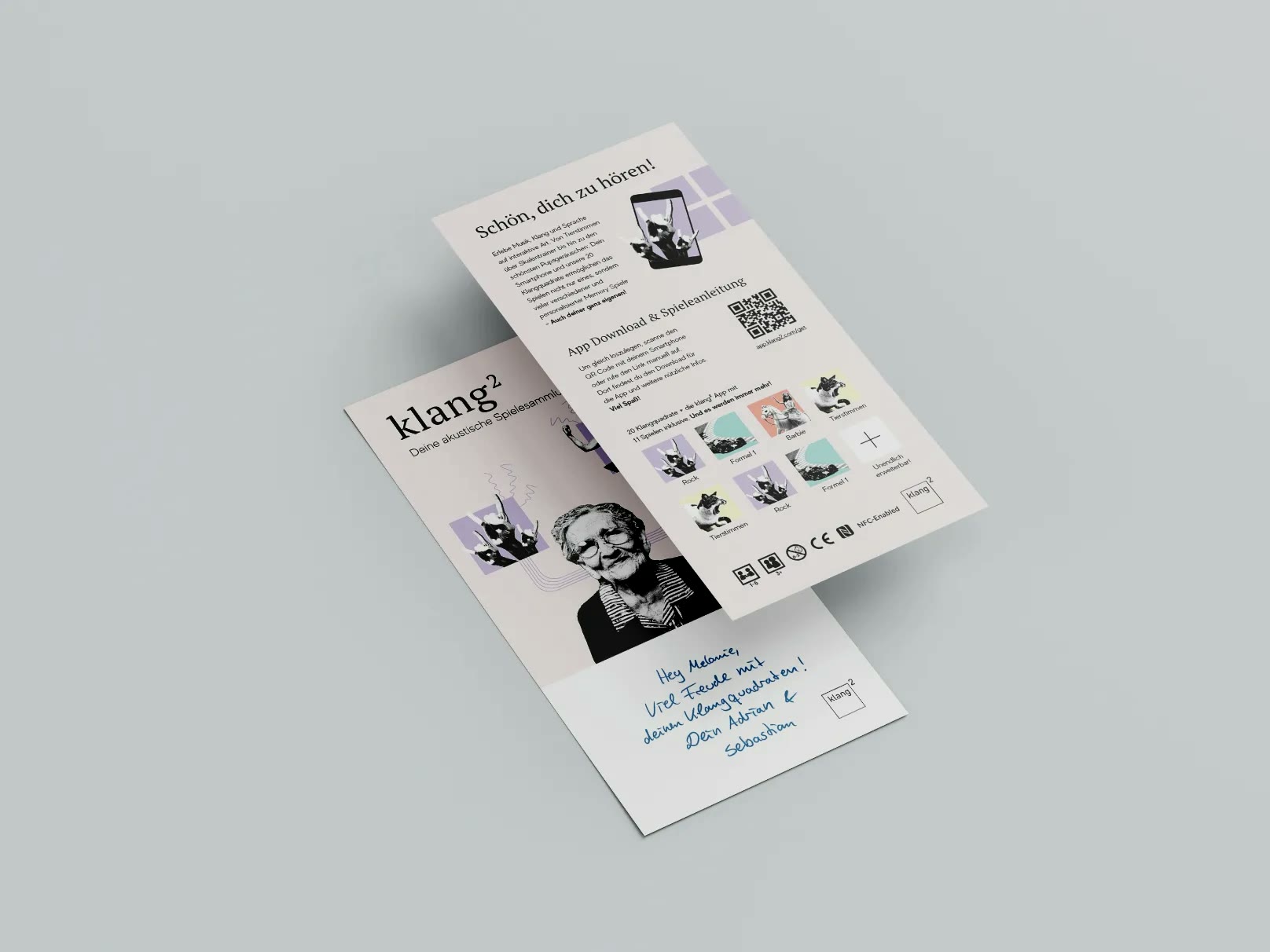Klang², Flyer mit Spielanleitung