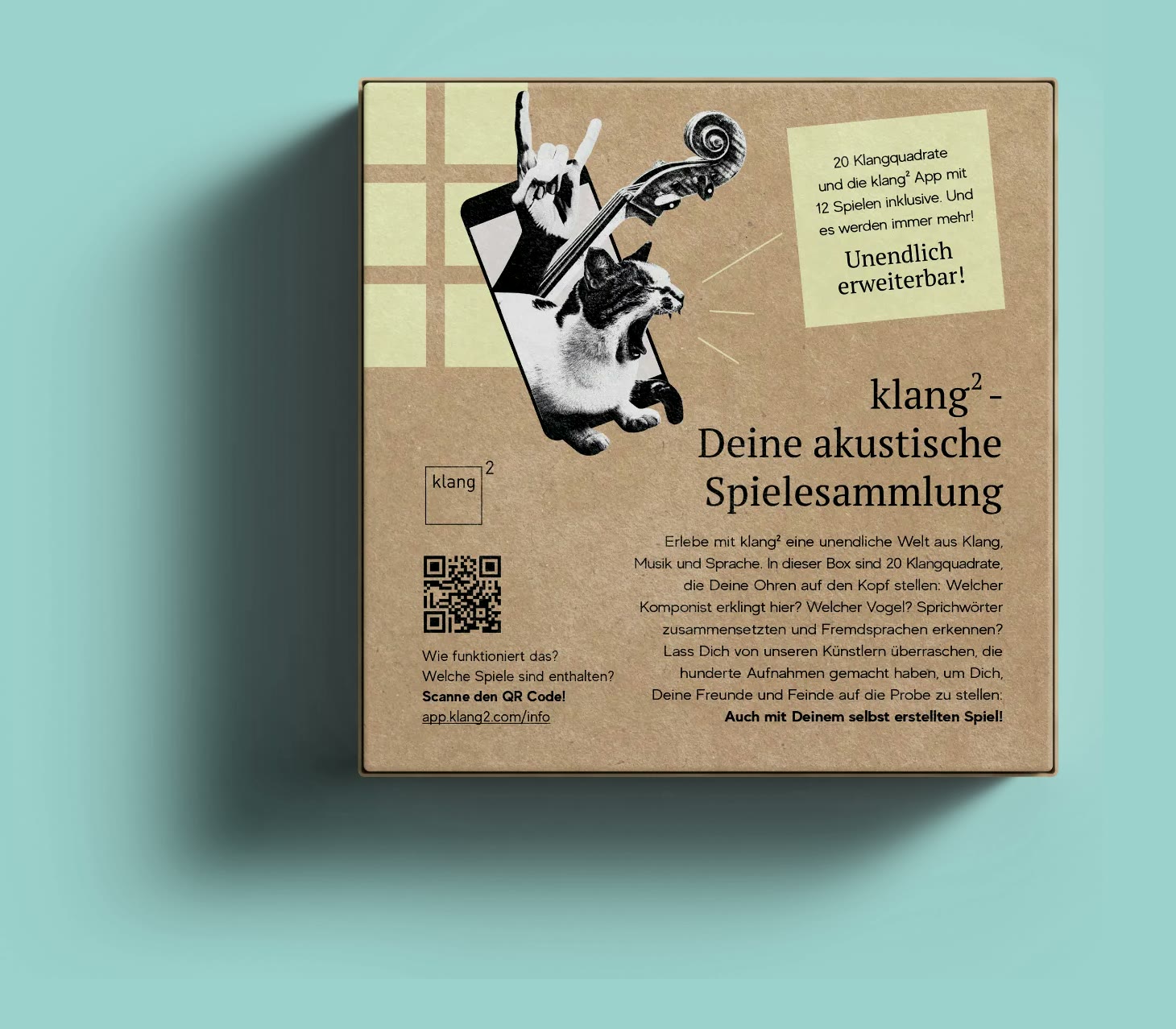Klang², Spielverpackung mit Keymotiv