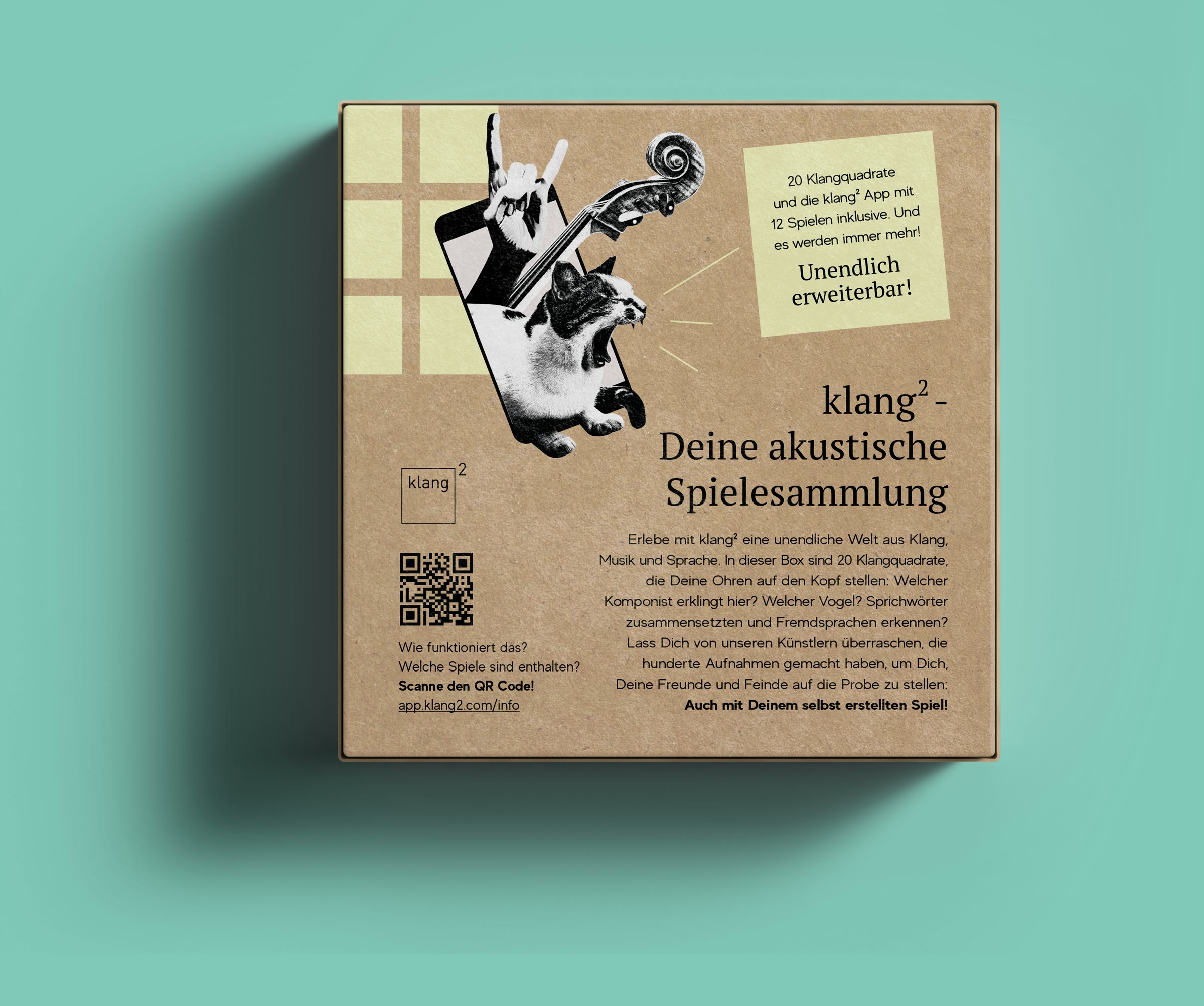 Klang², Verpackung von oben