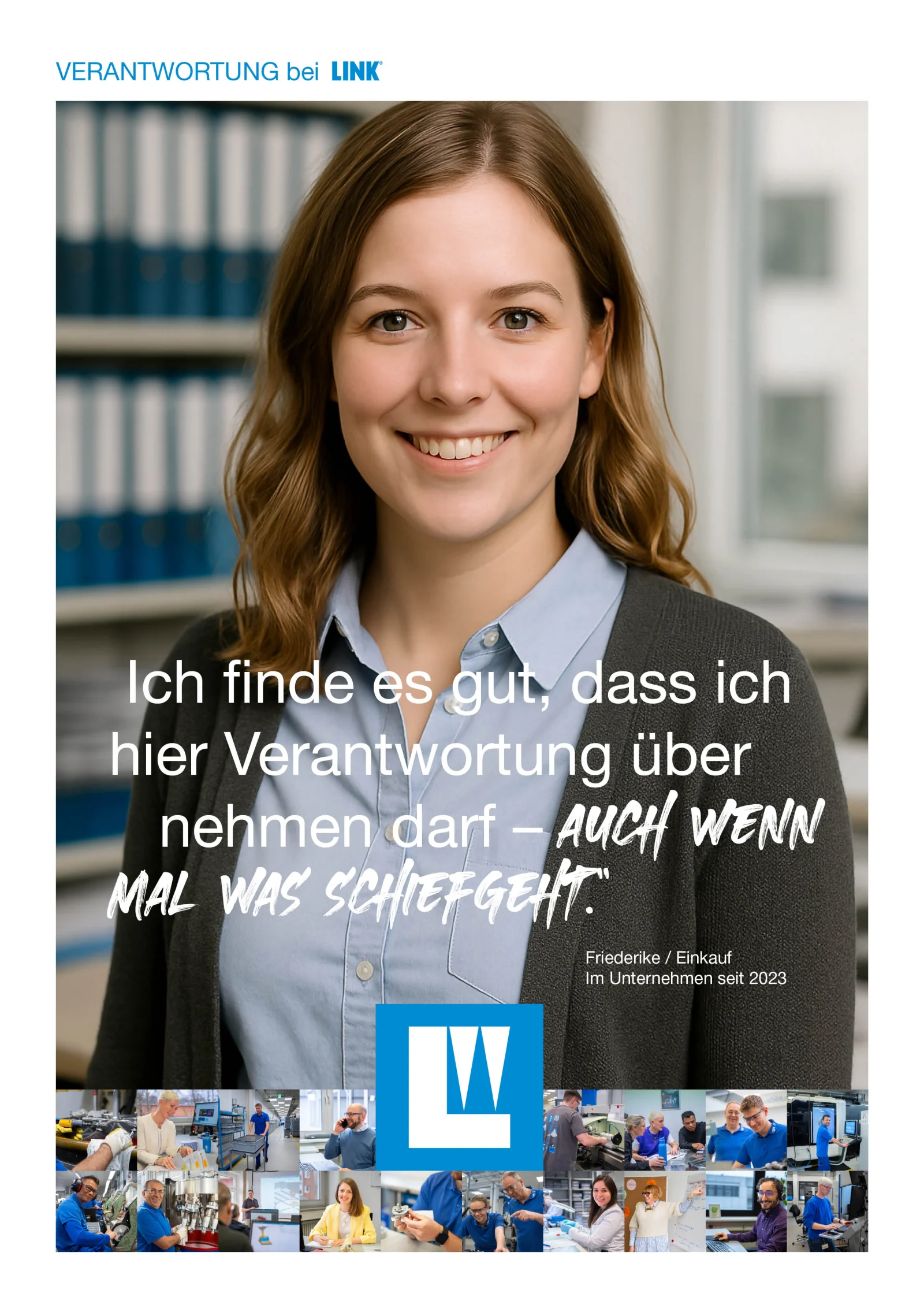 LINK, konkrete Unternehmenswerte, Plakat 4