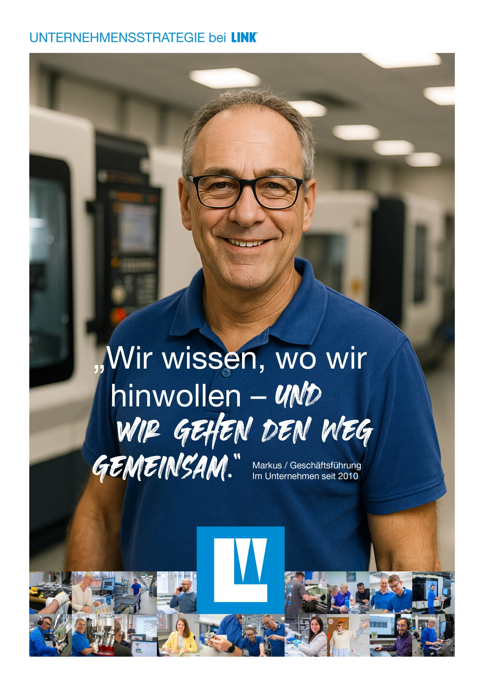 LINK, konkrete Unternehmenswerte, Plakat 5