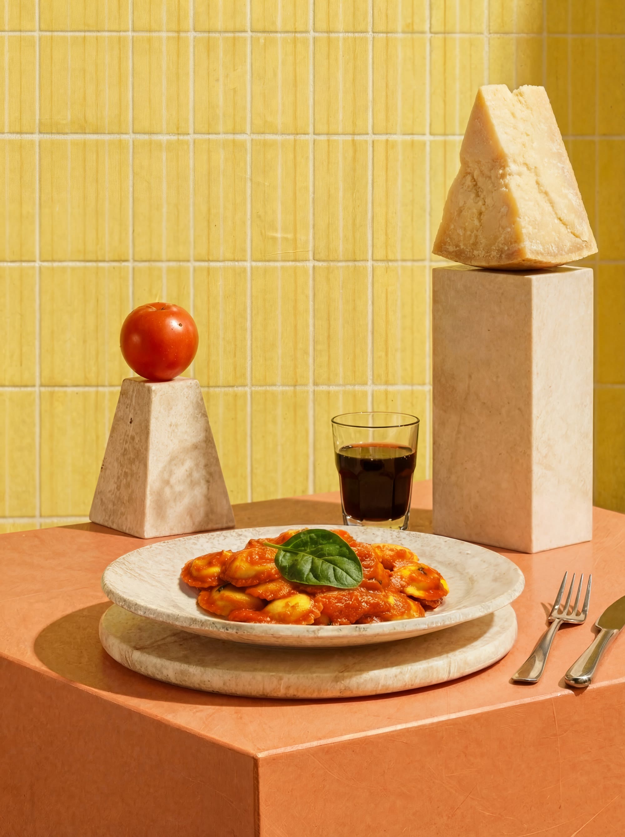 Little Big Pasta, Food-Fotografie mit Parmesan