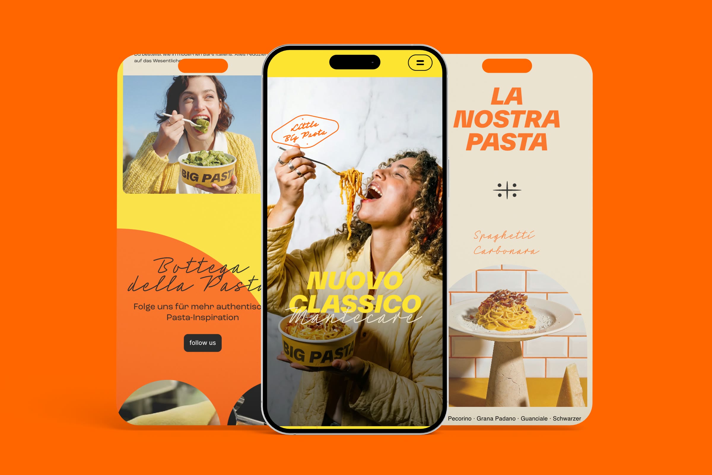 Little Big Pasta, mobile Website