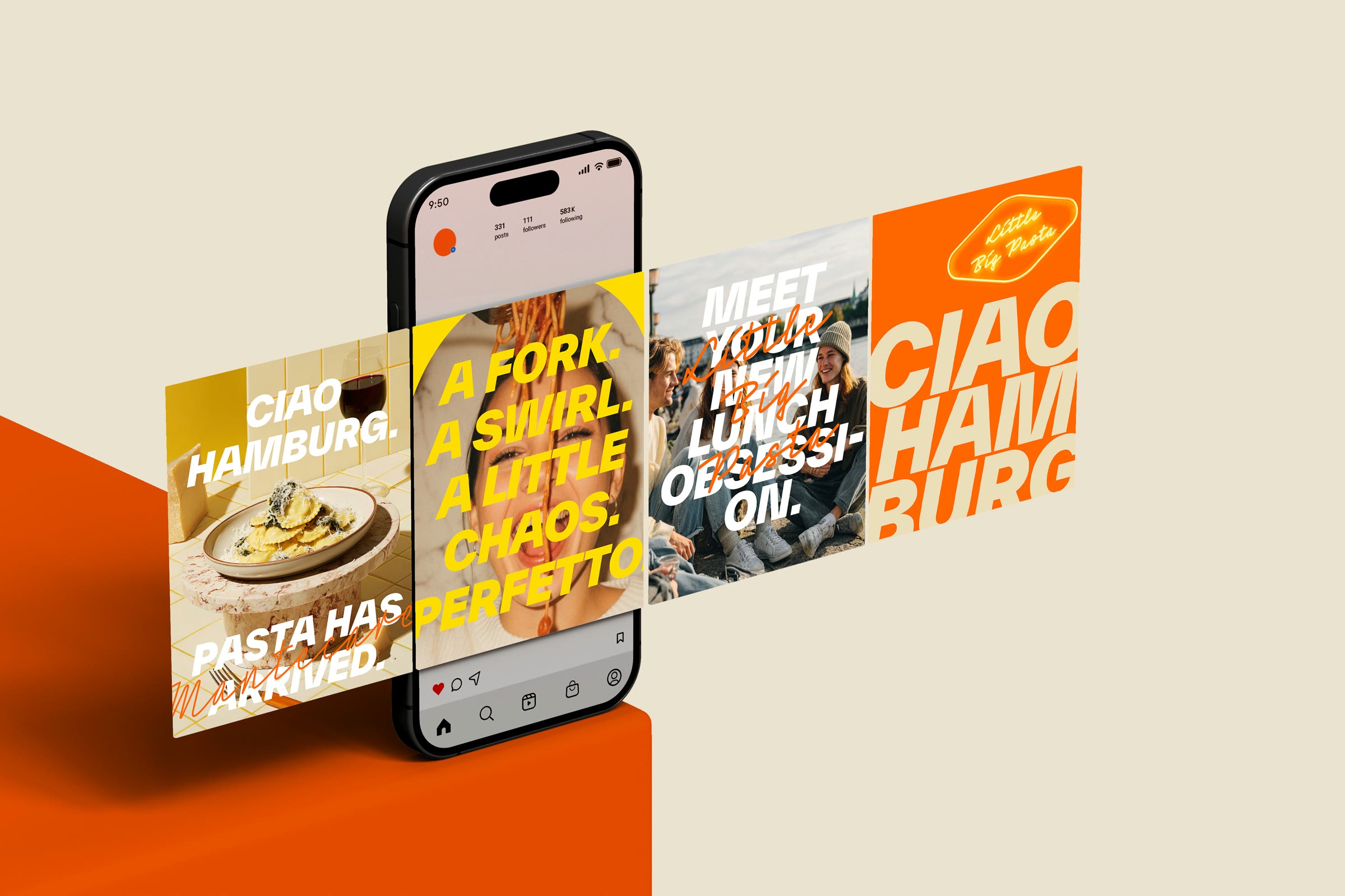 Little Big Pasta, Social-Media-Posts