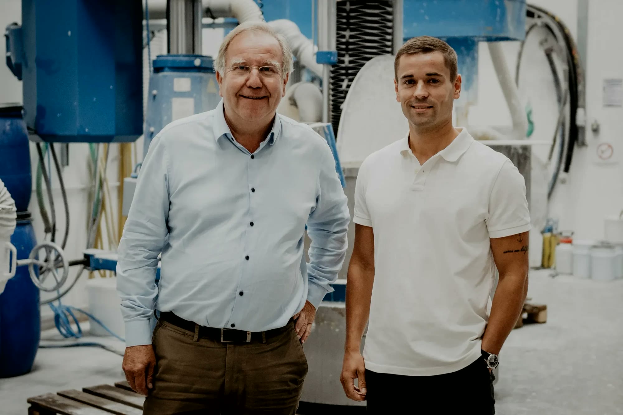 Maleco, zwei Mitarbeiter in der Produktion