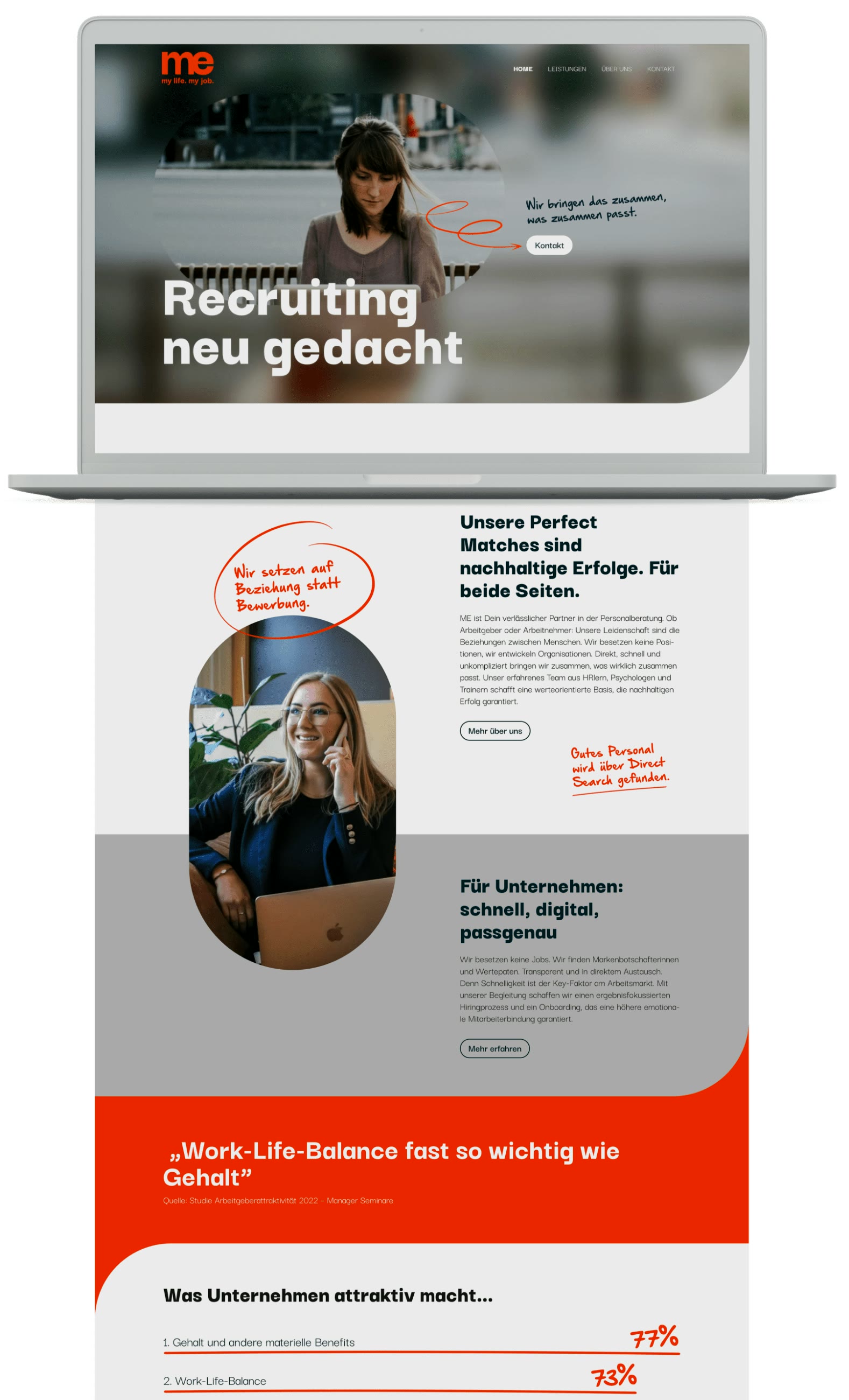 me, Website „Recruiting neu gedacht“
