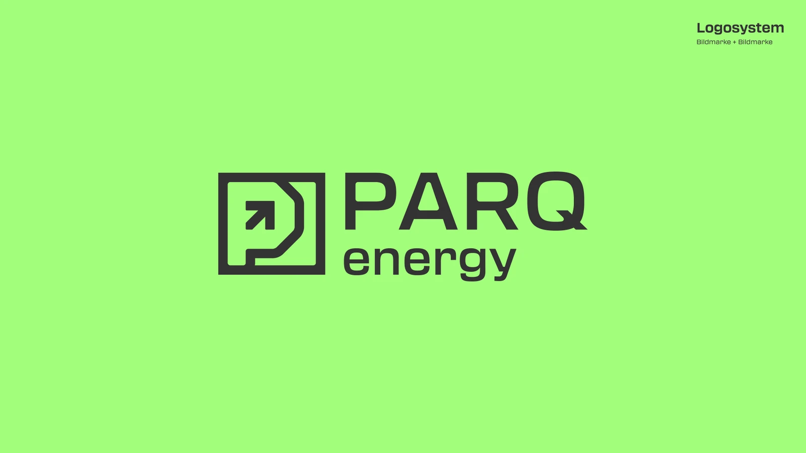 PARQ Energy, Das flexible Logosystem, Styleguide-Seite 48
