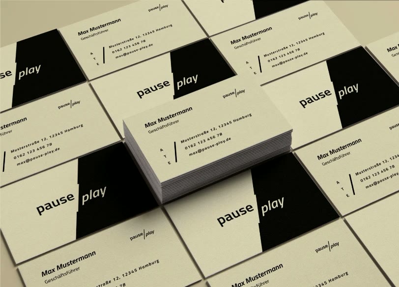 pause / play, Visitenkarten
