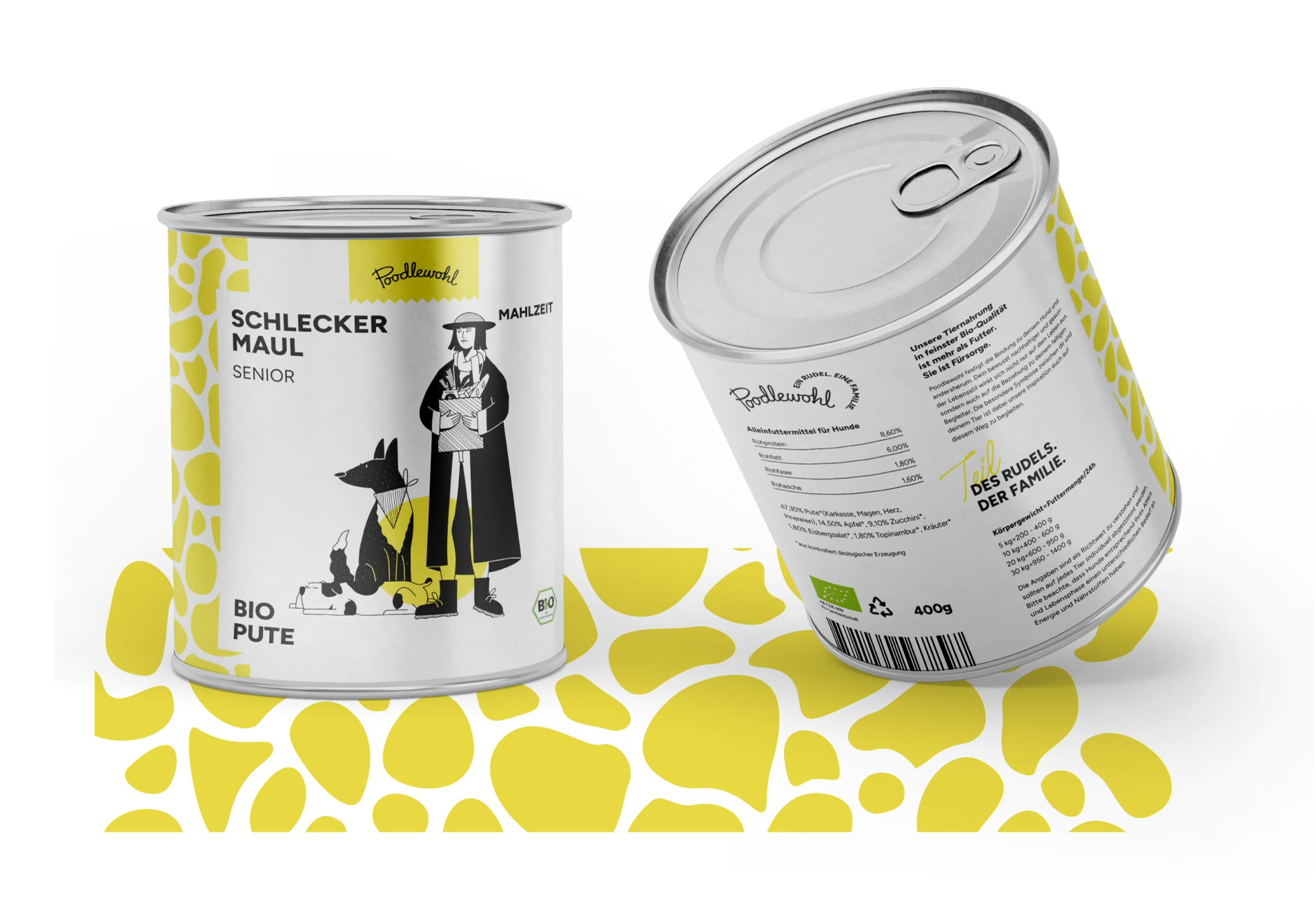 Poodlewohl, Nassfutter-Dosen „Schleckermaul“