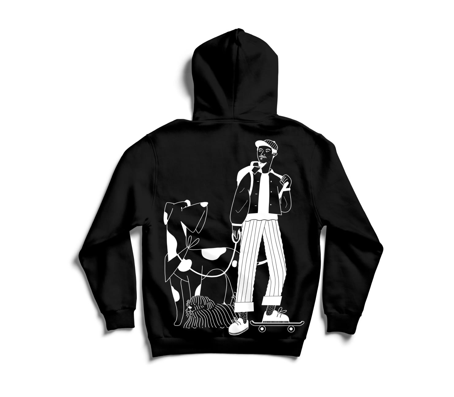 Poodlewohl, Hoodie mit Illustration