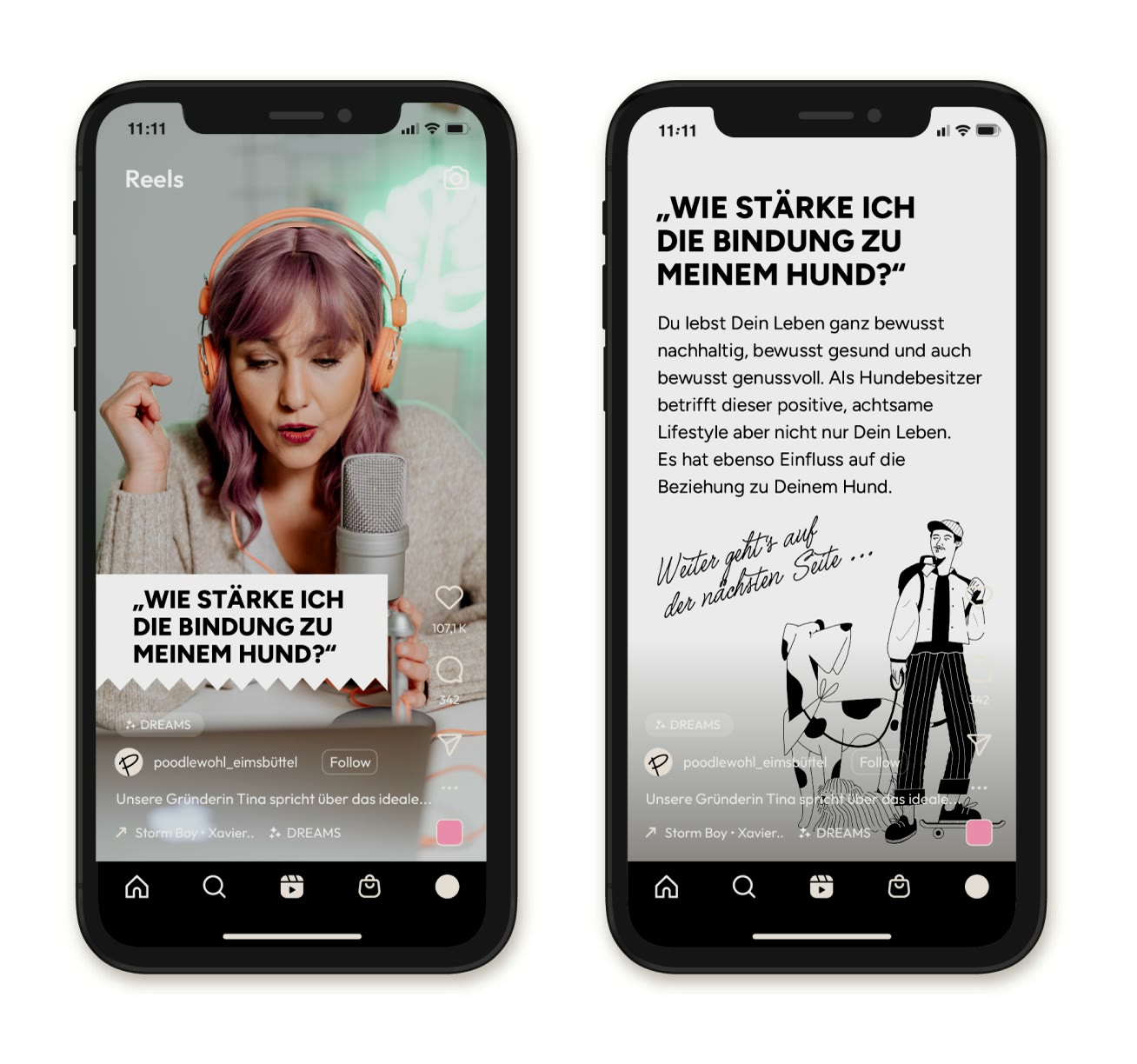 Poodlewohl, Social-Media-Reels