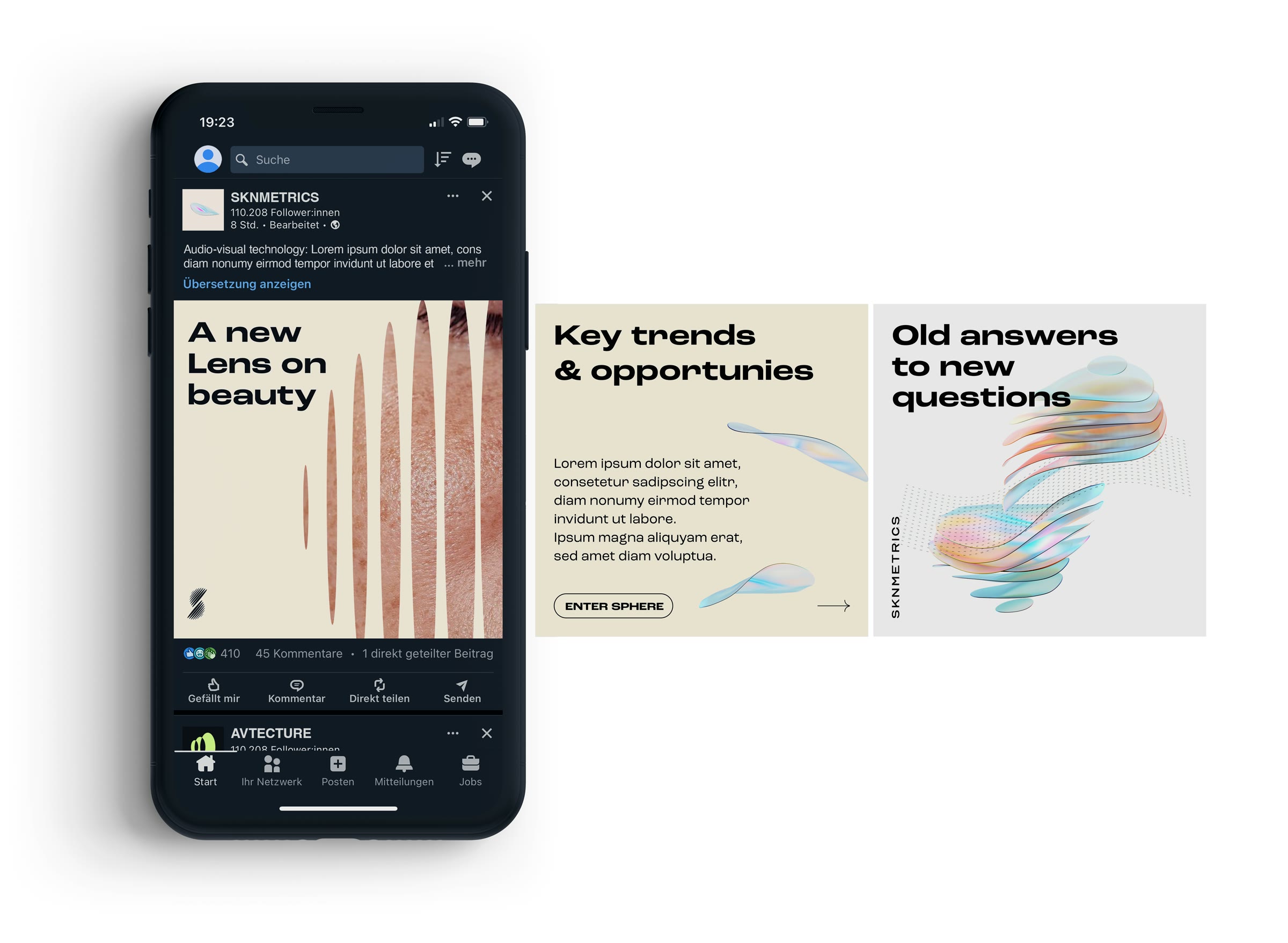 SKNMETRICS, App und Social Media