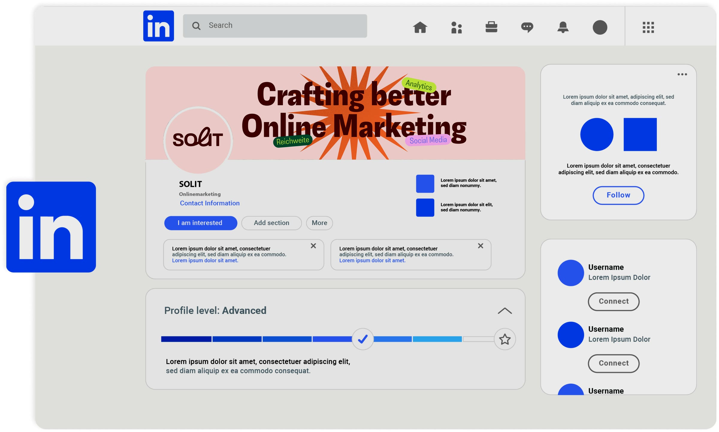 SOLIT Marketing, LinkedIn-Auftritt