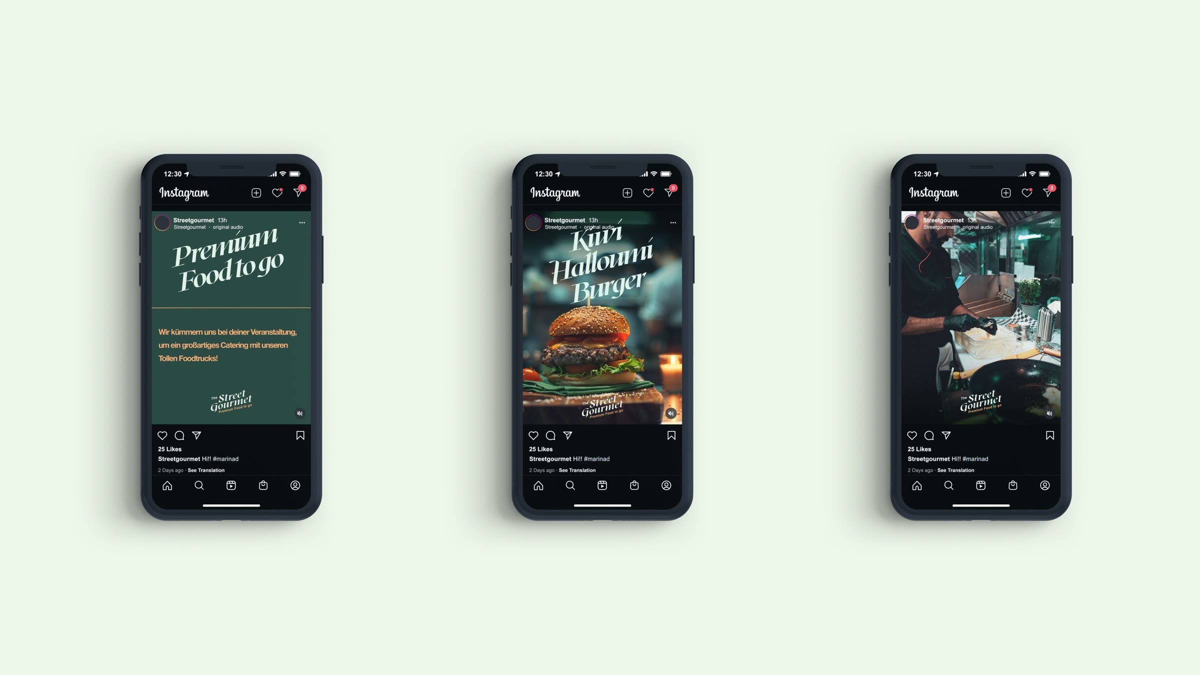 Street Gourmet, Social-Media-Posts