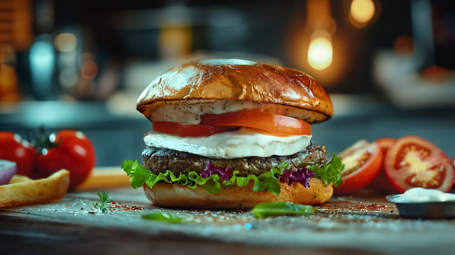 Ziegenkäse Burger